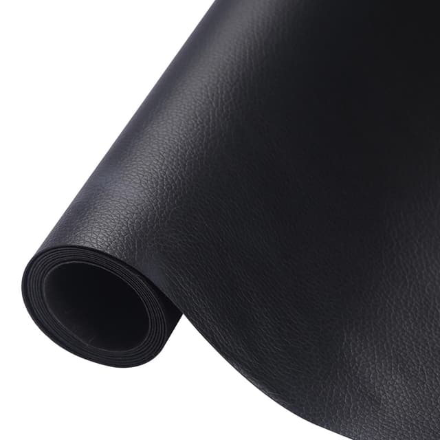 🌟 HOLAHOLA Kunstleder Selbstklebend Set Schwarz 43x300cm - Leder Reparatur für Möbel, Sofa, Autositze