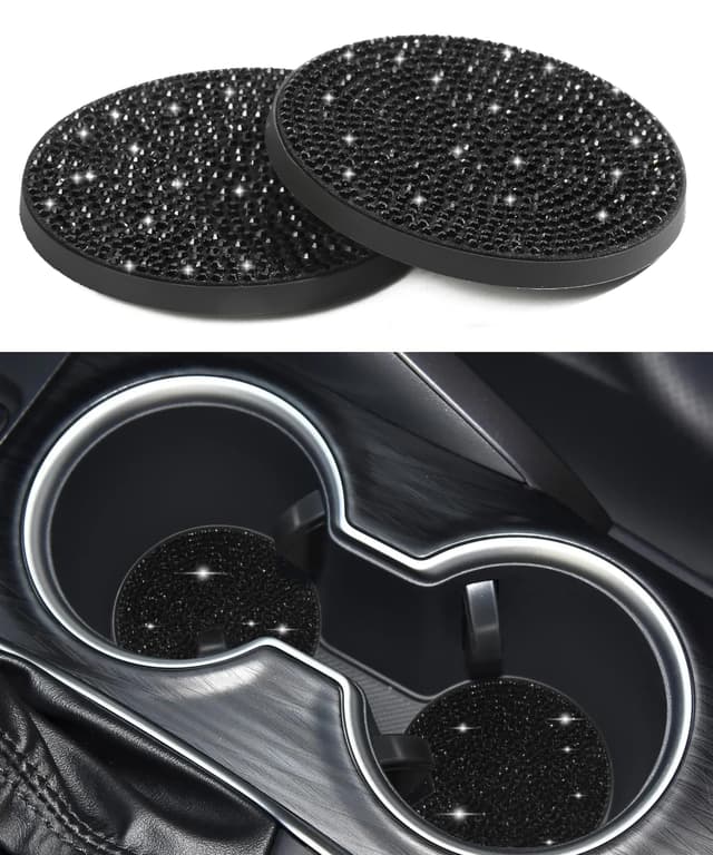 🚗🌟 Flaconi 2PCS Auto Untersetzer - Auto Accessoires Innenraum für Frauen