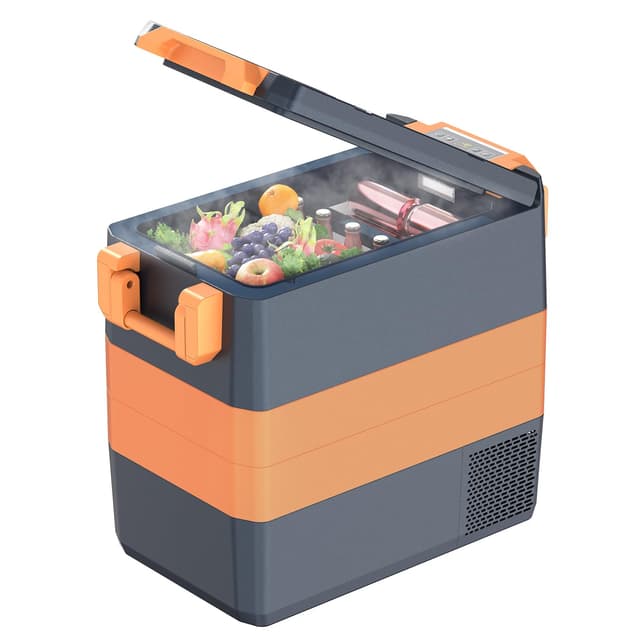 UKKISO Kompressor Kühlbox 50L Kühlschrank für Auto - Orange 🚗