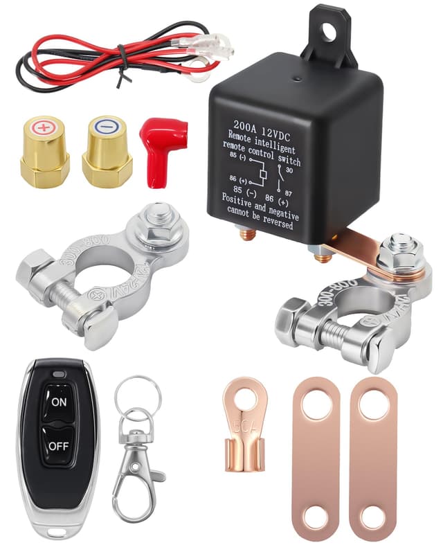 🔋🚗 ZHITING Ferngesteuert Batterie Trennschalter 12V 24V, 200A Abschaltung Batteriehauptschalter 🔋🚗