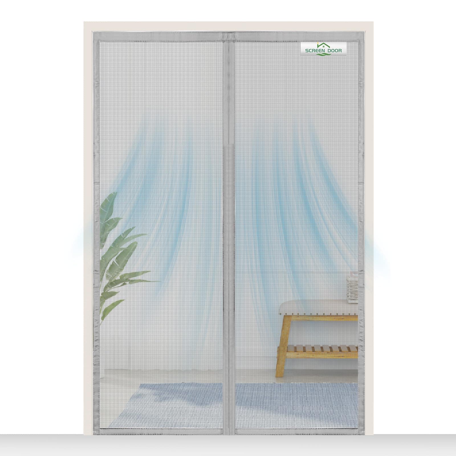 🦟 SCREEN DOOR Fliegengitter Balkontür 130x210cm | Magnetisches Insektenschutzgitter