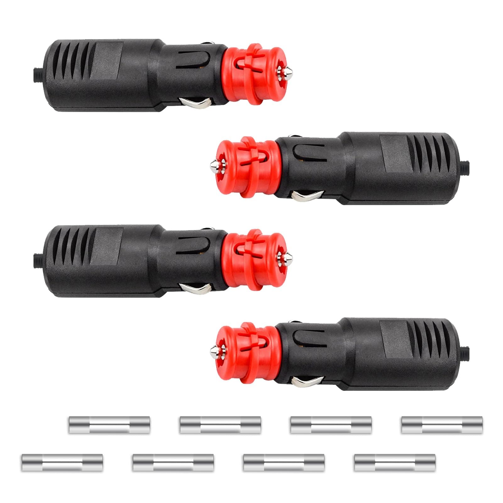 🔥ANGEBOT🔥 RYAN 4 Stück Zigarettenanzünder Stecker 12V-24V für Auto LKW PKW Motorrad