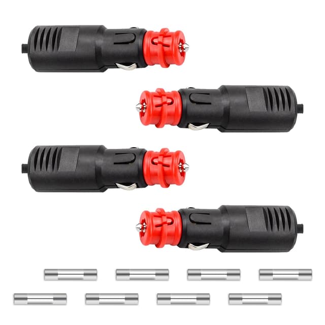 🔥ANGEBOT🔥 RYAN 4 Stück Zigarettenanzünder Stecker 12V-24V für Auto LKW PKW Motorrad