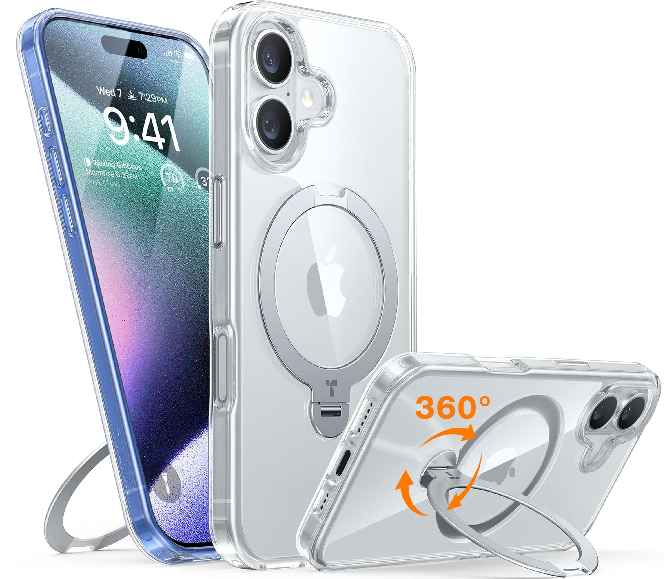 TORRAS Ostand Q3 Spin für iPhone 16 Plus Hülle 📱💎🌟