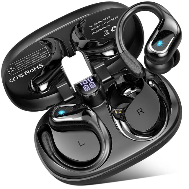 🎧 Bluetooth Kopfhörer Sport 75H Wireless Earbuds - Tiefer Bass, Wasserdicht IPX8 🏃‍♂️
