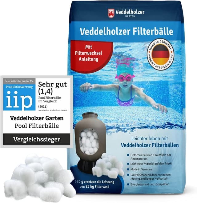 Veddelholzer Pool Filterbälle - Leichtes Material für Beste Leistung 🏊‍♂️🌊