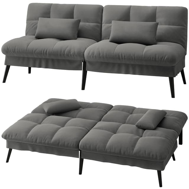 🌟 LUCKRACER Sofa 3 Sitzer Schlafsofa mit Schlaffunktion 🌙