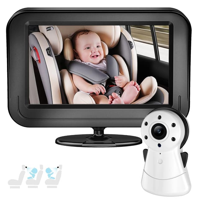 👶🚗 FNITAER Baby Kamera Auto mit 4.3" Display 🌙👀