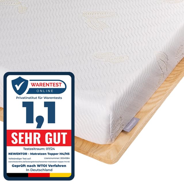 Neuentor® Matratzen Topper 120x200cm H4 H5 Hart 🛏️