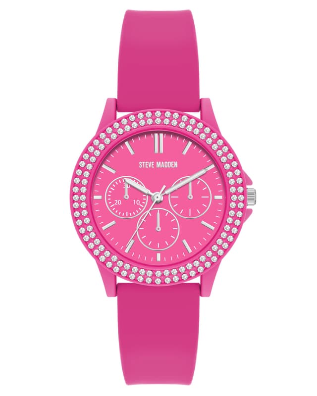 Steve Madden Frauen echt kristallakent Pink 😍💎🕰️