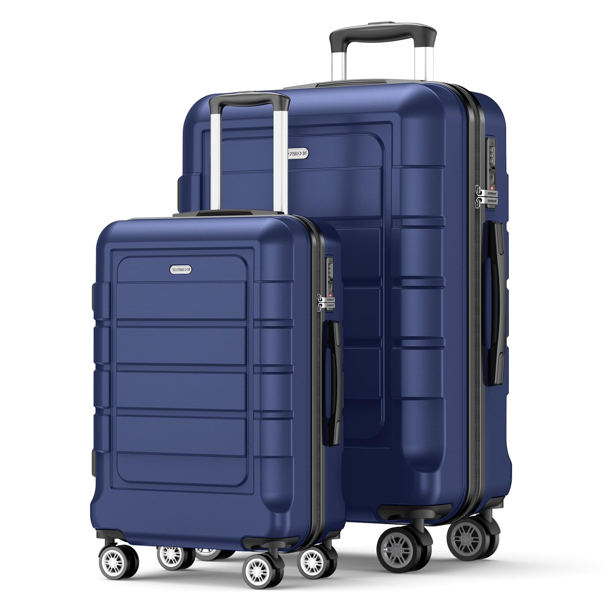🌟 SHOWKOO Kofferset 2 Teilig Hartschale Leicht ABS+PC Erweiterbar Reisekoffer 🧳✈️
