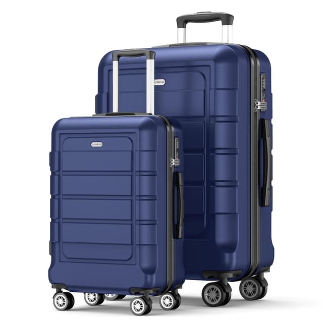 🌟 SHOWKOO Kofferset 2 Teilig Hartschale Leicht ABS+PC Erweiterbar Reisekoffer 🧳✈️