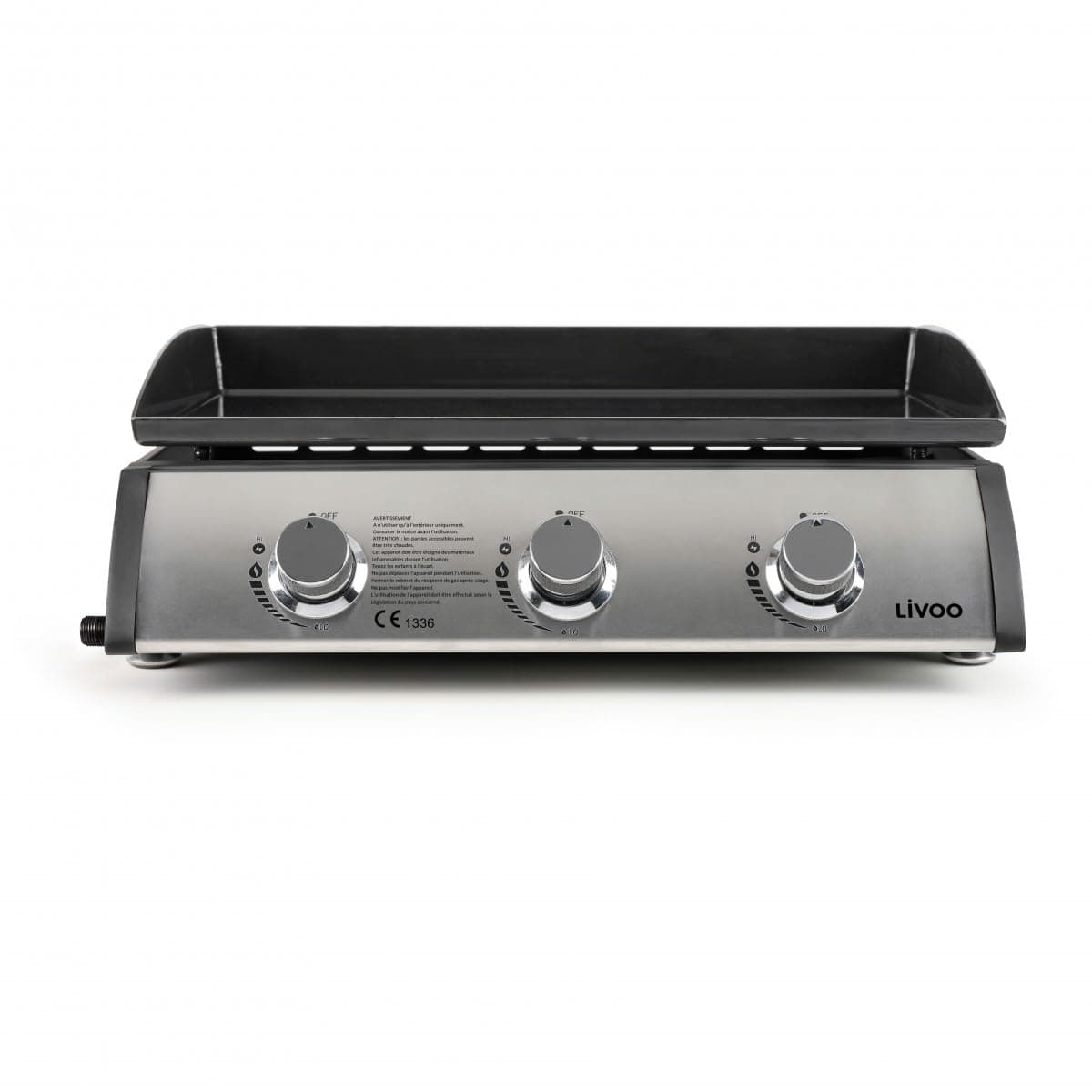 Plancha Gas 7,5kW emaillierte Stahlplatte 61x38cm - DOC277 🌞🔥