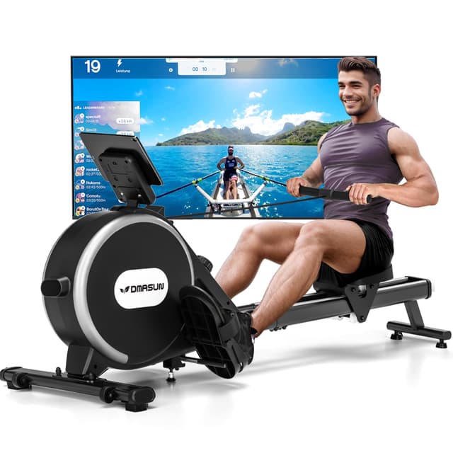 DMASUN Magnetisches Rudergerät für Zuhause - Schwarz 🚣‍♂️