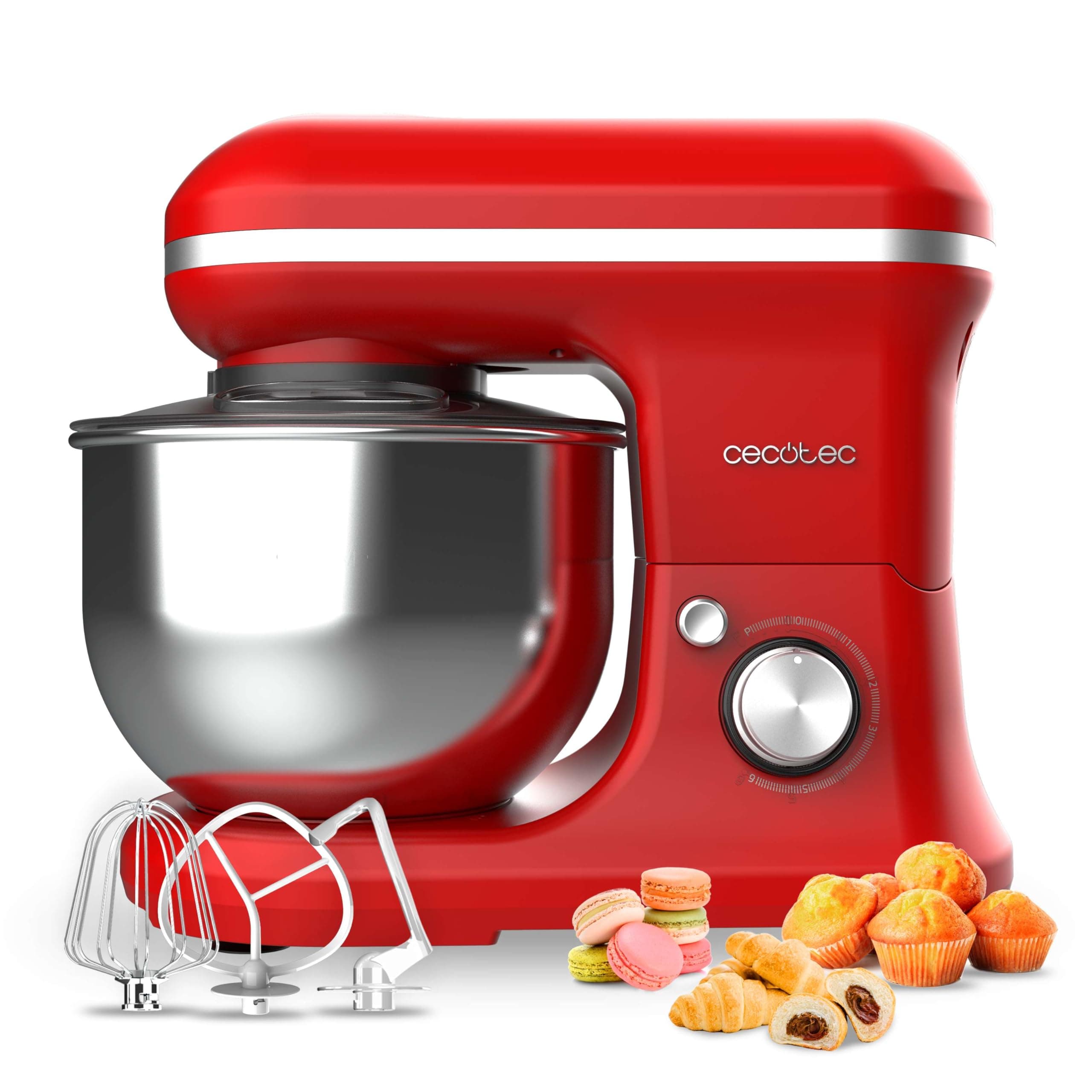 🎂🥧🍰 Top-Angebot: Cecotec Rühr- und Knetmaschine Merengue 5L 1200 Rot