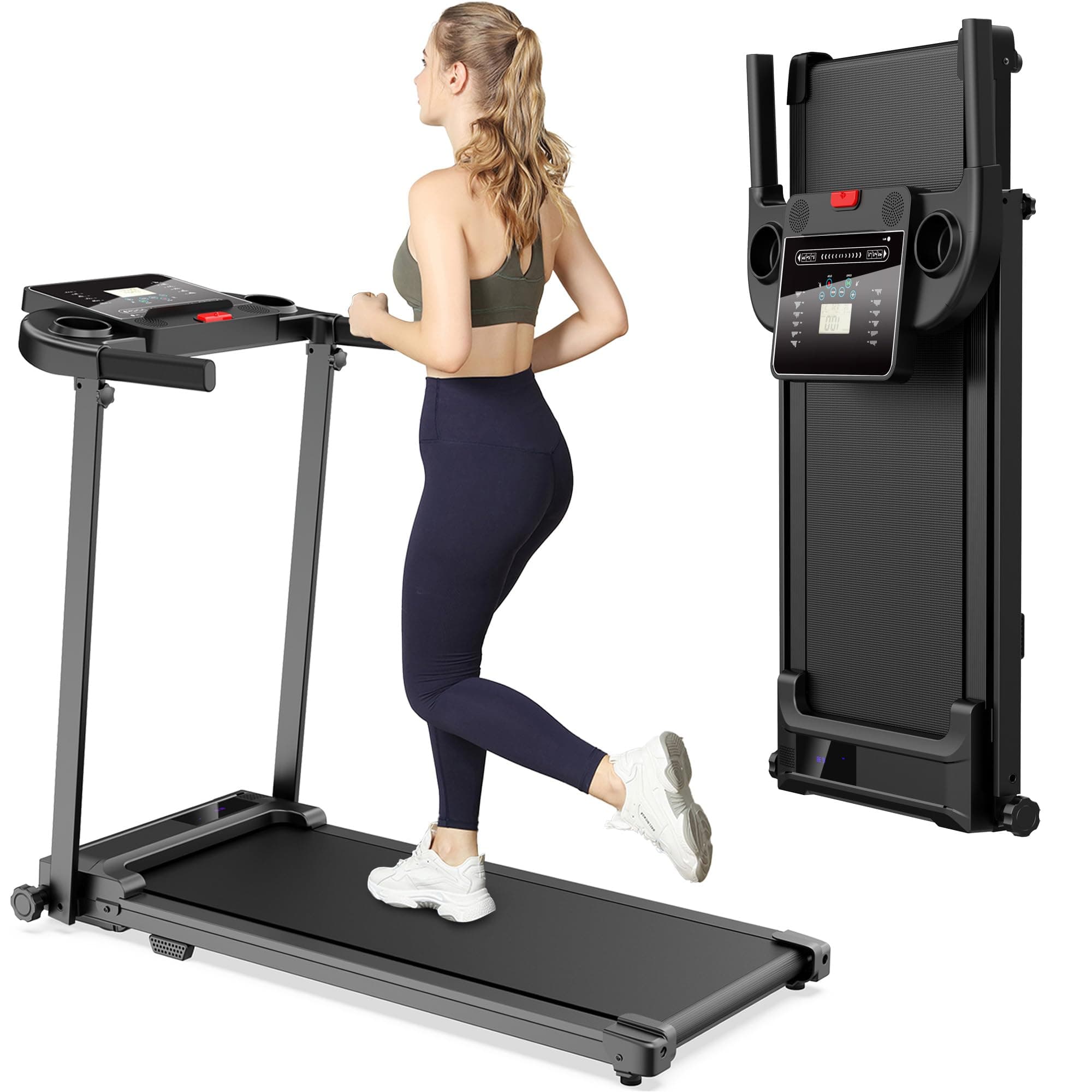 🏃‍♂️🏡 Laufband für Zuhause Klappbares Elektrisches - Foldable Walking Pad Leise Klappbar bis 1-10 km/h 🏋️‍♂️