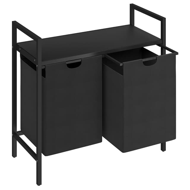 STEELSØN Rigil Wäschekorb 2 Fächer 🧺🌟 Wäschesammler mit Ablage