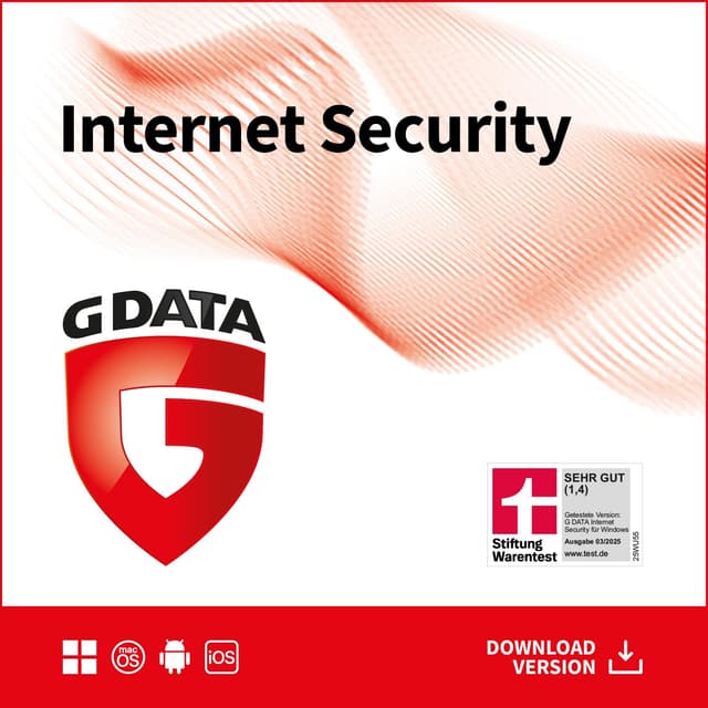🔒 G DATA Internet Security 2024 | 1 Gerät | 1 Jahr | für PC, Mac, Android, iOS