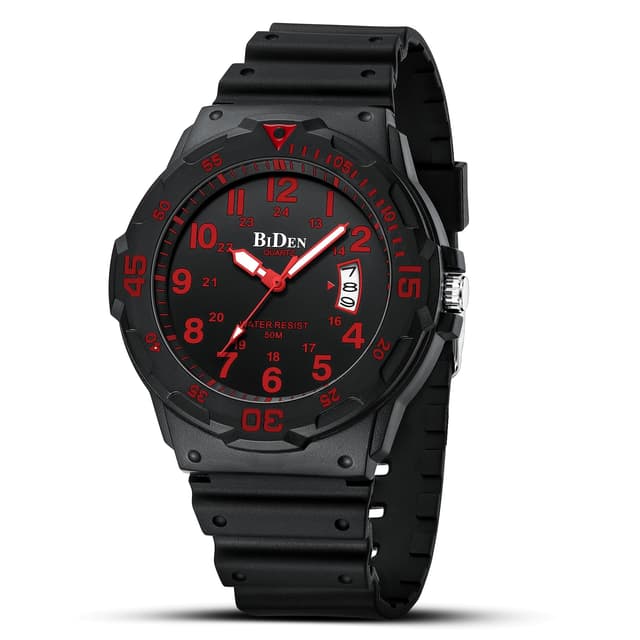 HANPOSH Herren Uhr Männer Analog Quarz Uhr 50M wasserdichte Armbanduhren mit Datum Casual Designer Uhr ⌚🎁