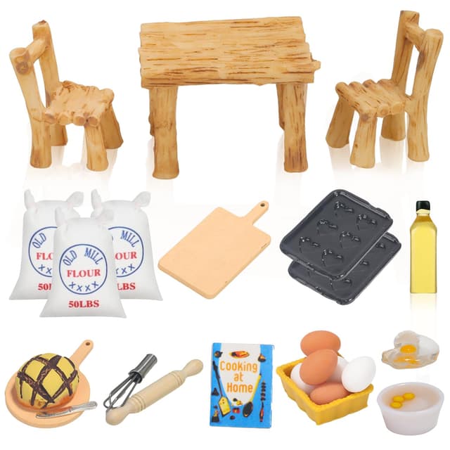 🎄⛄️ Rayong Wichtel Zubehör Set - 24-teilig Weihnachten Miniatur Deko