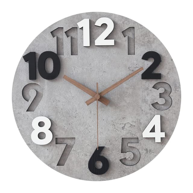 🕰️ Große 3D Wanduhr ohne Tickgeräusche - Modernes Holzdesign (40cm)