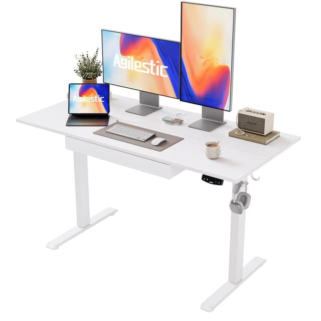 🌟 Mega Deal: Elektrischer Stehschreibtisch mit Schublade und Memory-Funktion