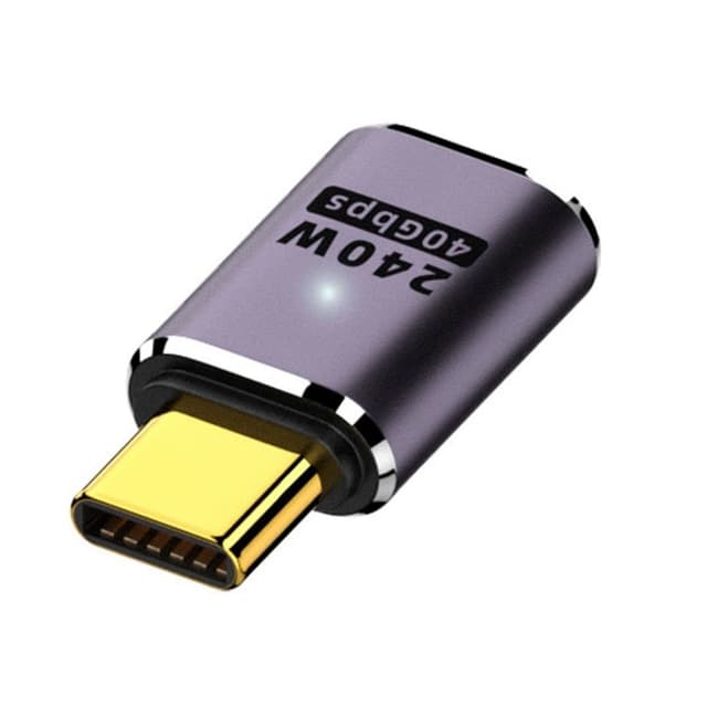 🔌 CY USB C Stecker,USB4 Typ C Stecker auf Buchse 240W Leistung 40Gbps Daten 8K Video Adapter
