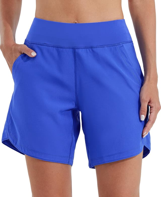 WILLIT Badeshorts Damen 🩱 Sommer Bikini Shorts High Waist Trunks UPF50+ UVA Schutz 7"