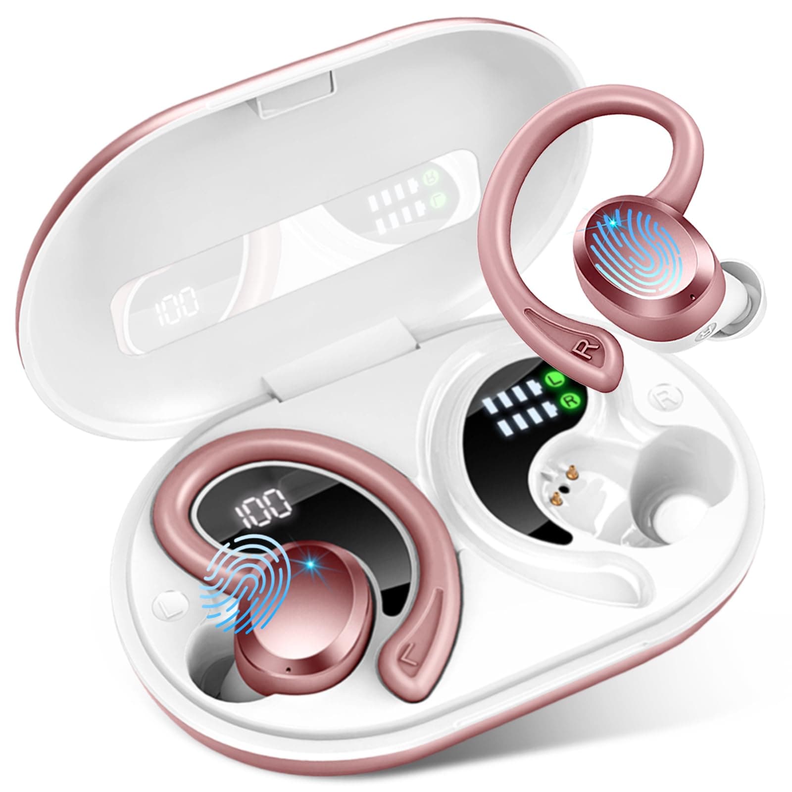 Bluetooth 5.4 Kopfhörer Kabellos Sport 🎧🌟