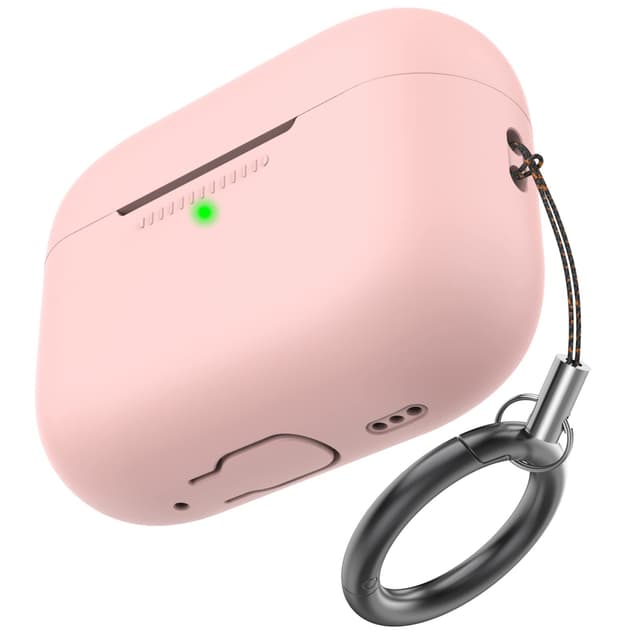 🎧 AHASTYLE Silikon Hülle für Airpods Pro 2 Schutzhülle und Haut Case für AirPods Pro 2 [Front-LED Sichtbar] - Rosa