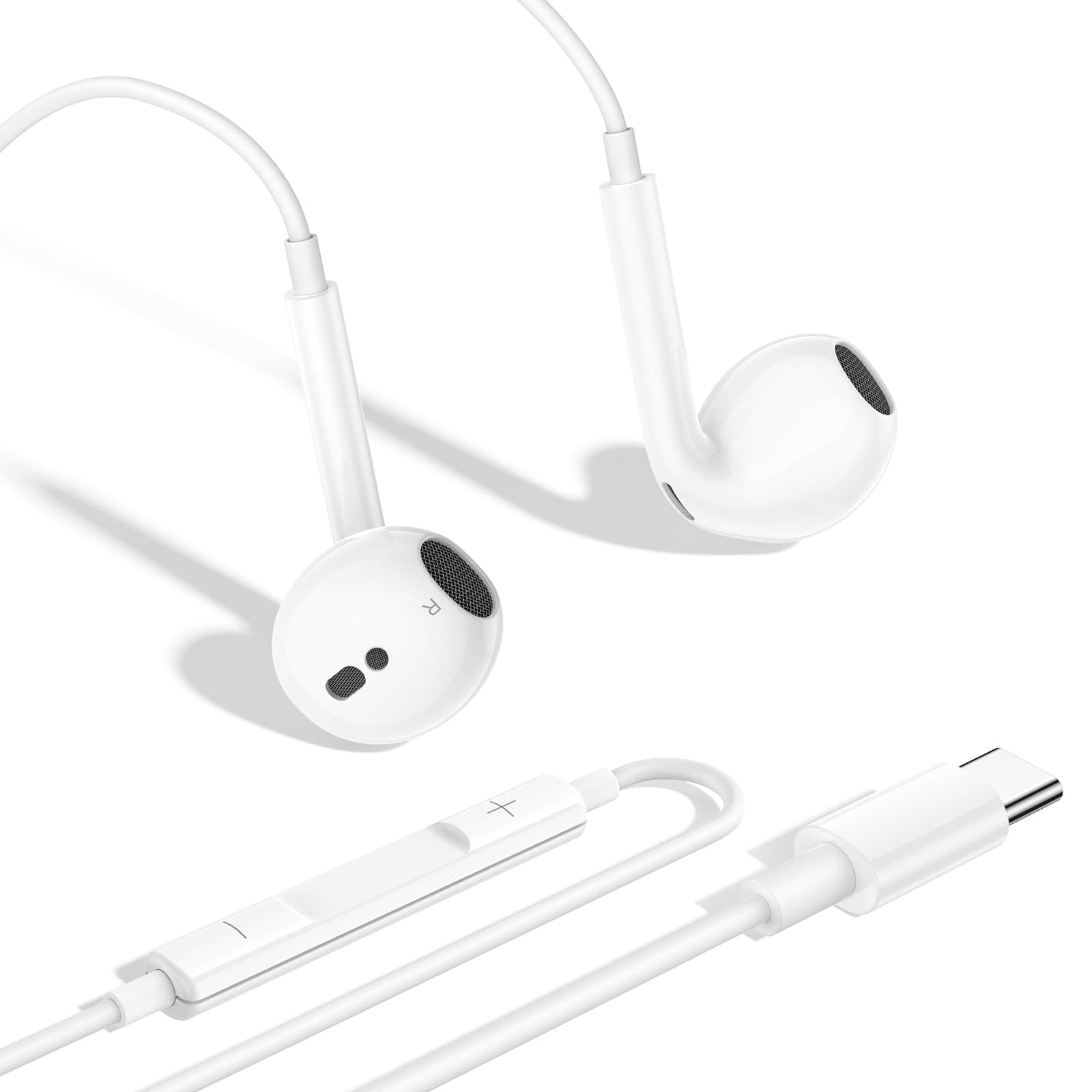 🎧 iPhone 16 15 Kopfhörer mit Kabel, USB C Kabelkopfhörer für iPhone 15 16 Plus/Pro/Max