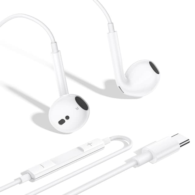 🎧 iPhone 16 15 Kopfhörer mit Kabel, USB C Kabelkopfhörer für iPhone 15 16 Plus/Pro/Max