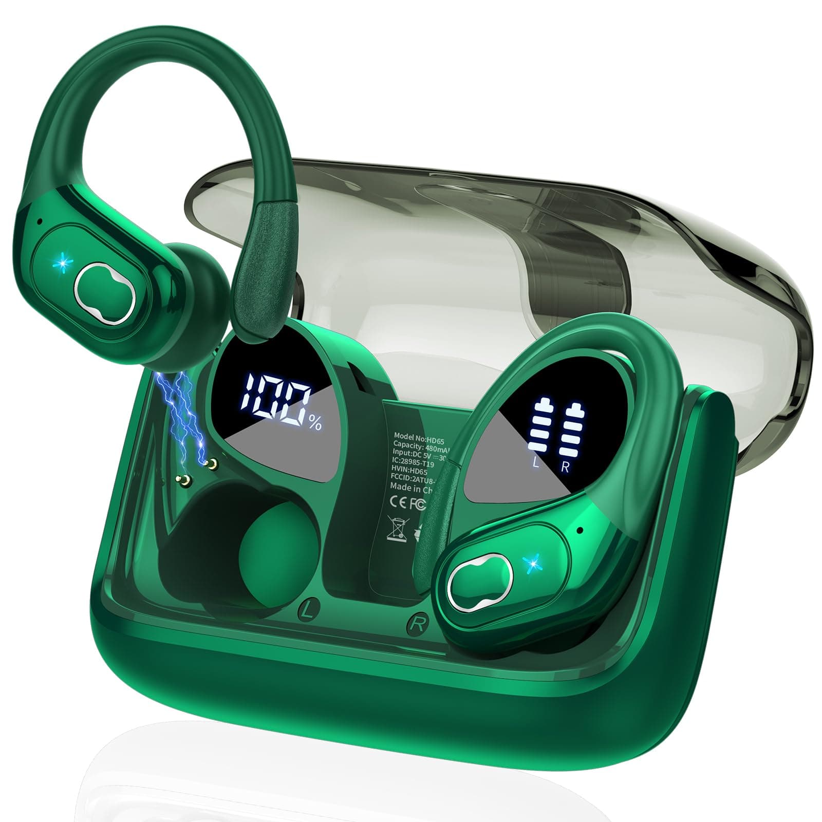 🎧 STECEi Kopfhörer Sport 2025 In Ear Kabellos Bluetooth 5.4 mit HD Mic