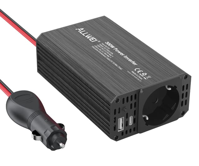 🔌📱 ALLWEI 300W Wechselrichter 12V auf 230V Spannungswandler