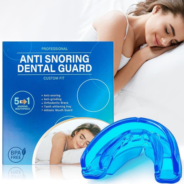 🌙🌟 AIOUTGOGO Schnarchstopper Schnarchfrei Schnarchschiene Mehrzweck Anti Schnarch für Männer und Frauen Effektiv Snoring Stopper gegen Schnarchen(Gebrauchsfertig) Dark Blue 🌟🌙