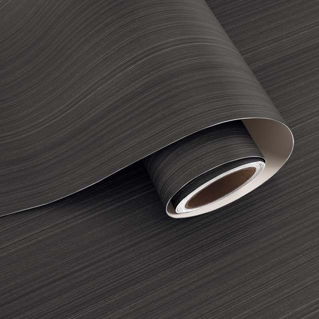🌿 VaryPaper Holz Tapete Selbstklebend Dunkel Klebefolie Möbel Holzoptik 40cmx200cm Holzfolie Selbstklebend für Möbel Möbelfolie Dunkelgrau Arbeitsplatte Folie Küche Holz Klebefolie Tisch Schrankfolie 🏡