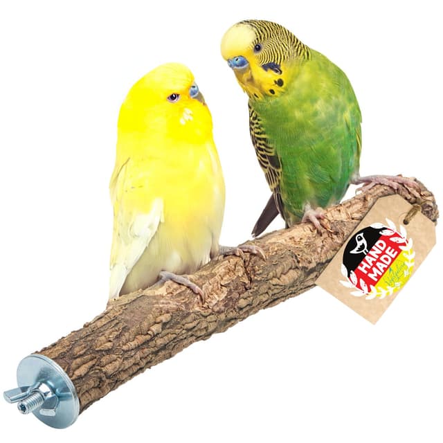 Vogelgaleria® Leckere Korksitzstange Wellensittich Nymphensittich 20cm 🐦🌿