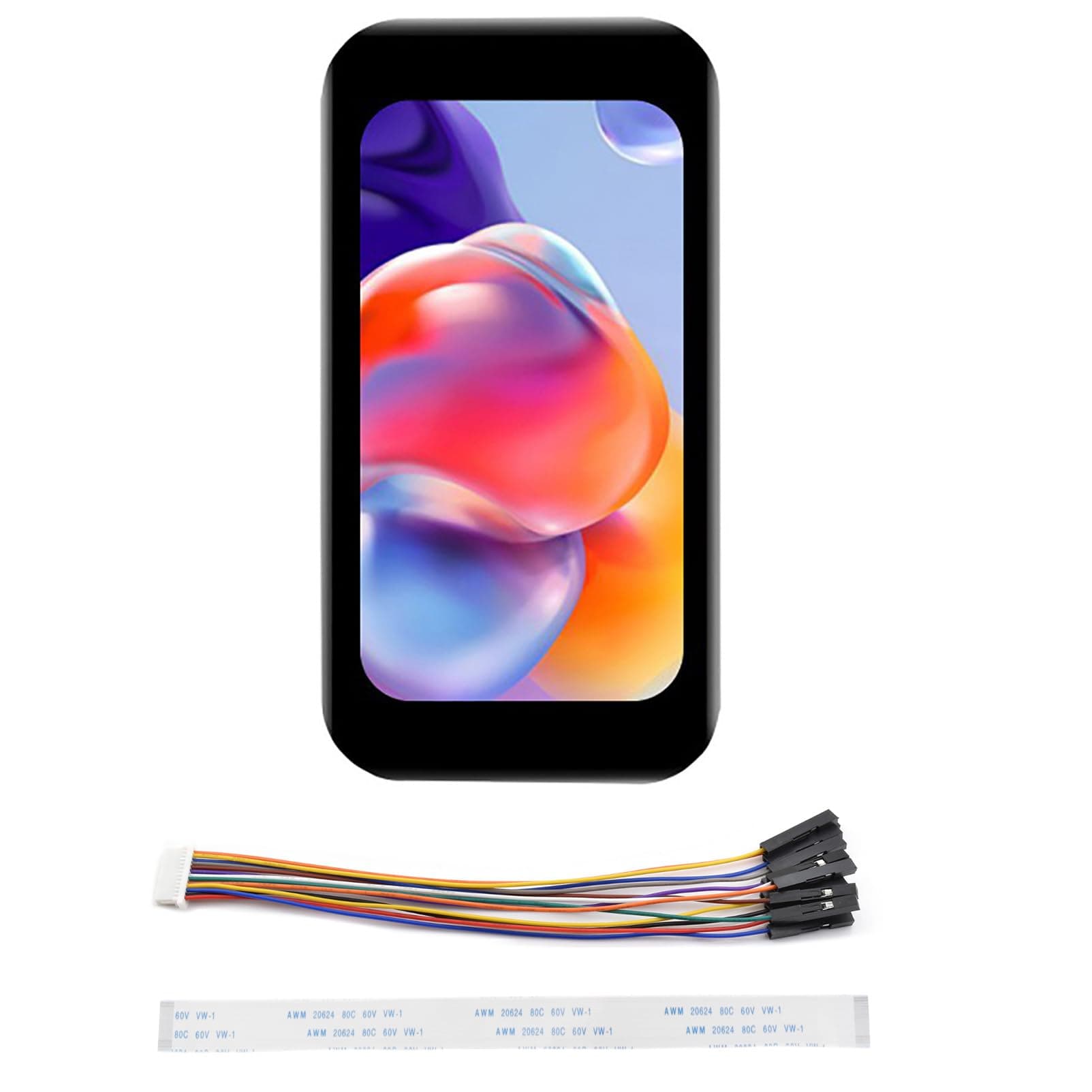 1.47 Zoll Touch-LCD-Display Modul mit IPS-Bildschirm und kapazitivem Touch für Raspberry Pi, Arduino, ESP32S3, Pico