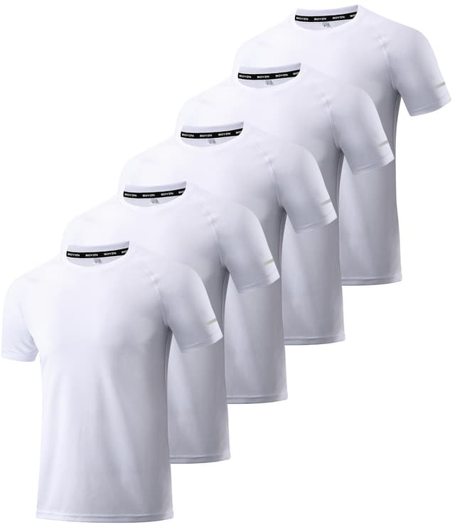 🏃‍♂️👕 Boyzn 5er Pack Sport Tshirts Herren Kurzarm - Fitnessshirt für Running & Workout