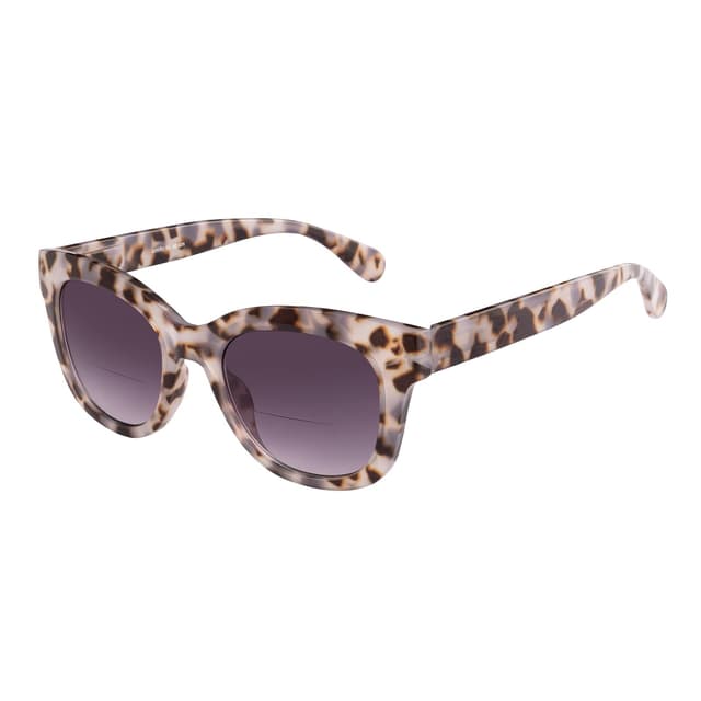 🕶️ OKH Bifokale Sonnenbrille für Damen Lesesonnenbrille UV400-Schutz Outdoor Sonnenbrille Lesebrille mit Federscharnier Grau Schildkröte 3.0x