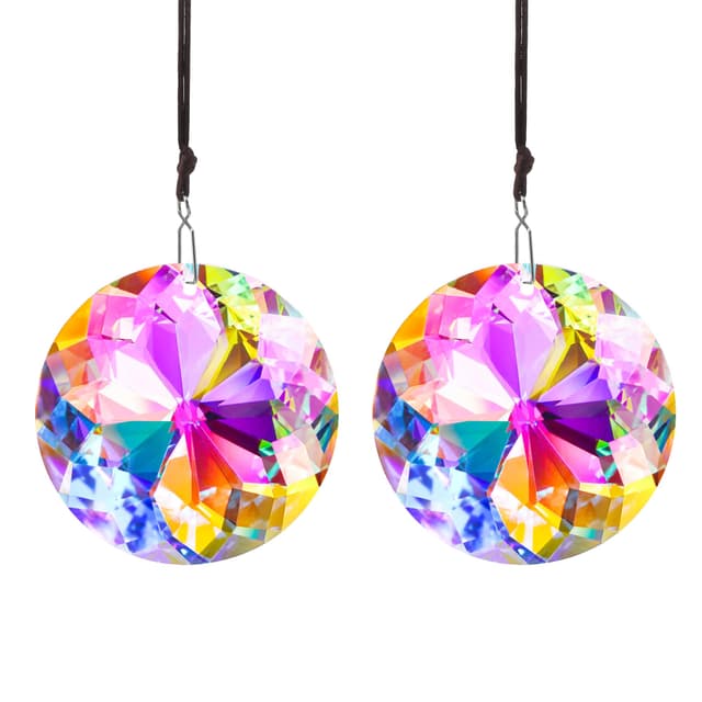 🌈 HDCRYSTALGIFTS Kristallblumen-Prismen zum Aufhängen, 45 mm, Sonnenfänger