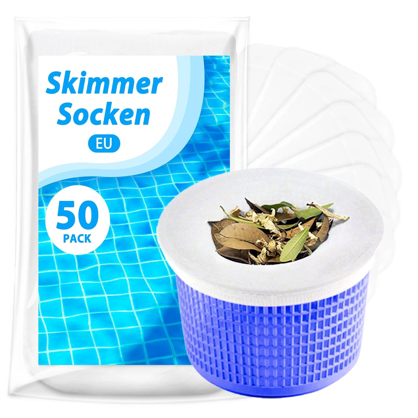 Pool Skimmer Socken 50 Stück - Hochwertige Poolfilter Socken 🏊‍♂️