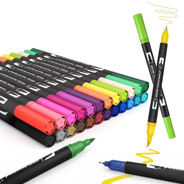 Koilox Pinselstift Set 24 Farben Pinselstifte 🎨🖌️