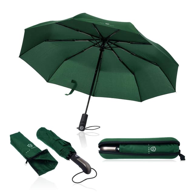 🌂 VON HEESEN Regenschirm sturmfest bis 140 km/h - inkl. Schirm-Tasche & Reise-Etui 🌂
