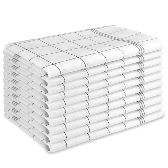 🌟 Super Saugstark! BARBONS 10er Set Geschirrtücher Schwarz 50x70 cm - Oeko-TEX Zertifiziert
