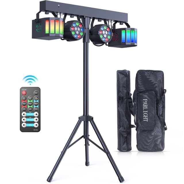 GdjRttk 60W DJ-Lichtset Bühnenlicht mit Ständer und Fernbedienung 🎶🌟