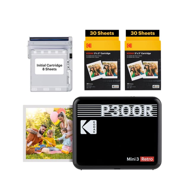 📸🖨️ KODAK Mini 3 Retro 4Pass Tragbarer Fotodrucker Deal - Spare 18€!