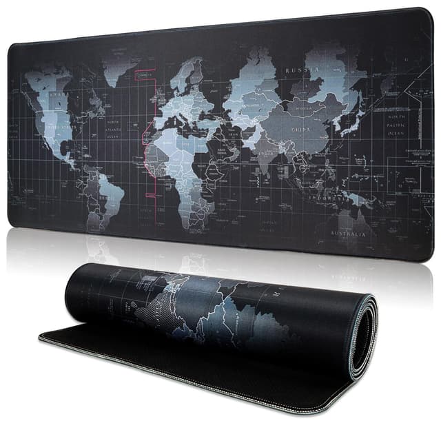 🖱️🌍 TOPWAYS Mauspad XXL, Schreibtischunterlage Gaming Mauspad 800x300 Mousepad Desk Mat Maus pad (Weltkarte B)