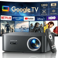 WiMiUS K13 Beamer 4K Heimkino mit Google TV und Netflix Lizenz