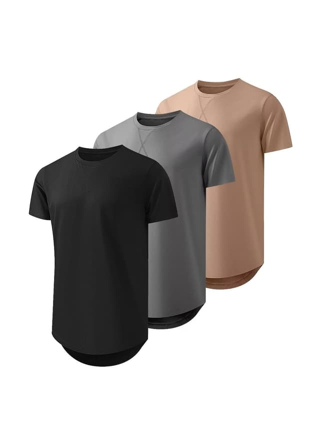 JMIERR 3er Pack Herren Sommer Basic T-Shirt Set 👕🌞